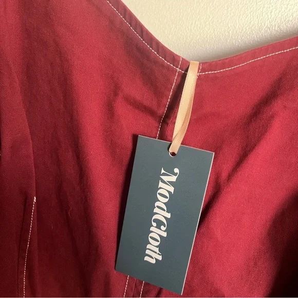 Burgundy Jumpsuit NWT - Picture 6 of 8